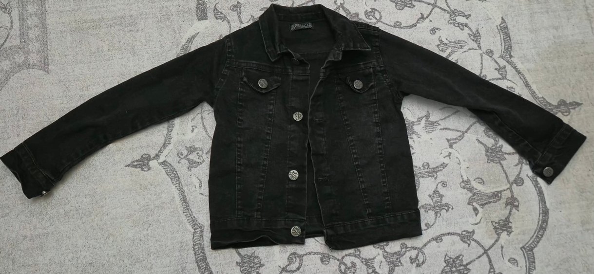 Düğmeli  Jean Ceket - Görsel 2