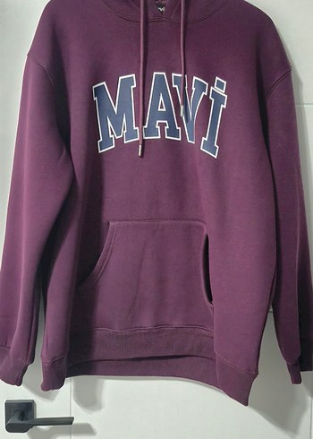 Mor Mavi Baskılı Kadın Sweatshirt - Görsel 3