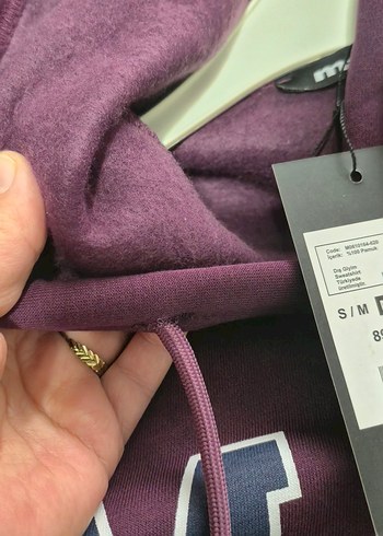 Mor Mavi Baskılı Kadın Sweatshirt - Görsel 5