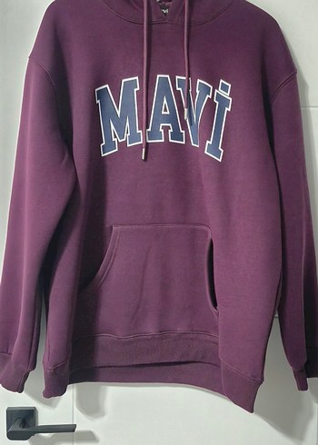 Mor Mavi Baskılı Kadın Sweatshirt - Görsel 2