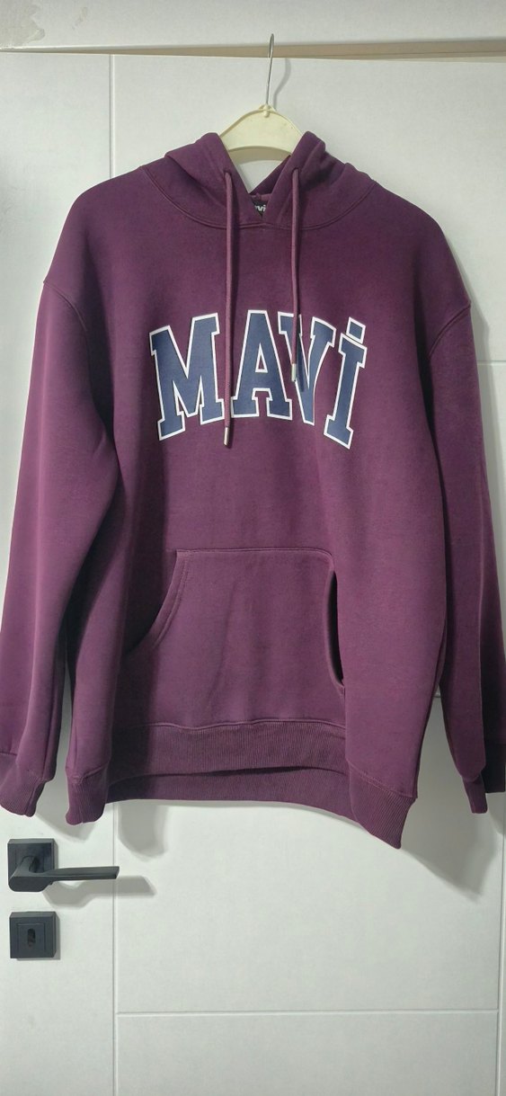 Mor Mavi Baskılı Kadın Sweatshirt - Görsel 3