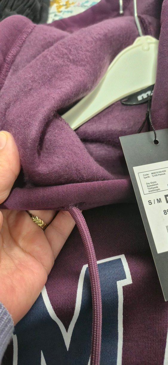 Mor Mavi Baskılı Kadın Sweatshirt - Görsel 5