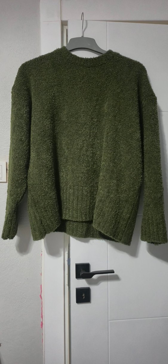 Kadın Haki buklet kazak - Görsel 3