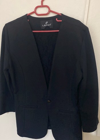 Diğer Sik Siyah Tek Dugmeli İnce Blazer Ceket