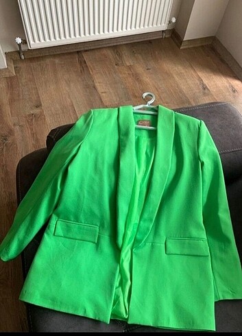 l Beden Yesil blazer ceket