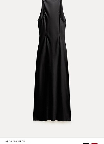 Zara Zara saten midi elbise