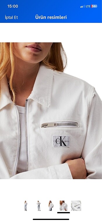 s Beden beyaz Renk calvin klein ceket