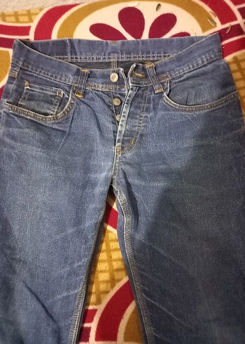 Renkli Bağcıklı Erkek Kot Pantolon - Görsel 2