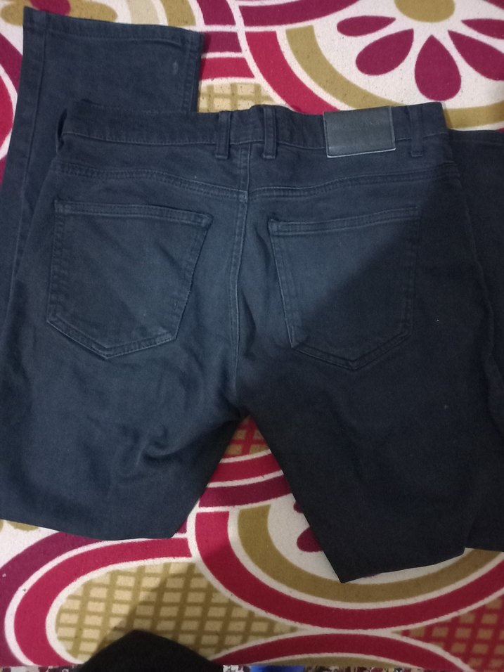 Siyah Regular Fit Erkek Denim Pantolon - Görsel 4