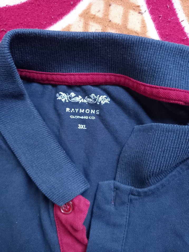 Lacivert Düğmeli Erkek Polo Tişört - Görsel 3