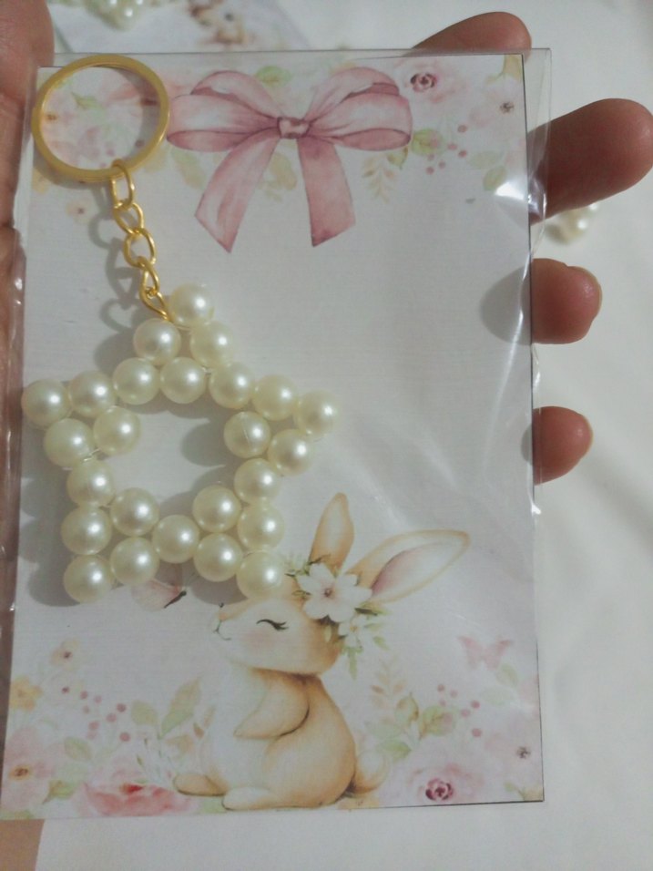 İnci Boncuklu Yıldız Anahtarlık - Görsel 3