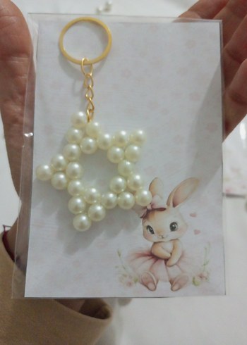 İnci Boncuklu Yıldız Anahtarlık - Görsel 2