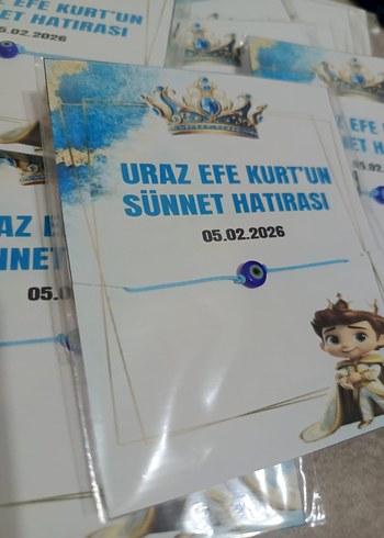 Mavi Sünnet Hatırası Bileklik - Görsel 2