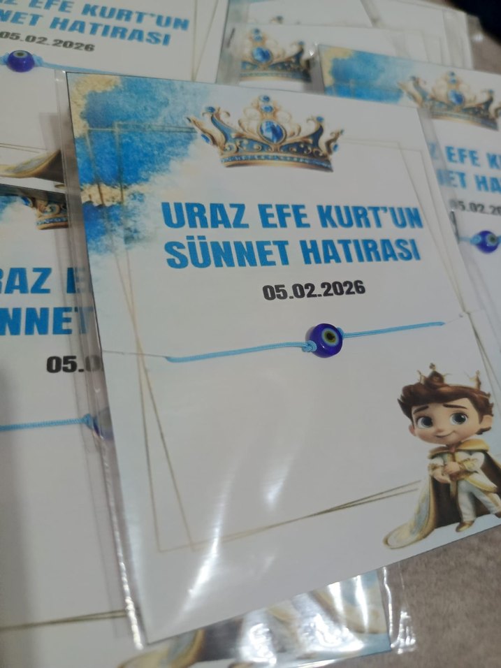 Mavi Sünnet Hatırası Bileklik - Görsel 2