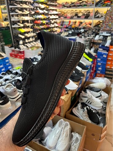 44 Beden siyah Renk Spor ayakkabı