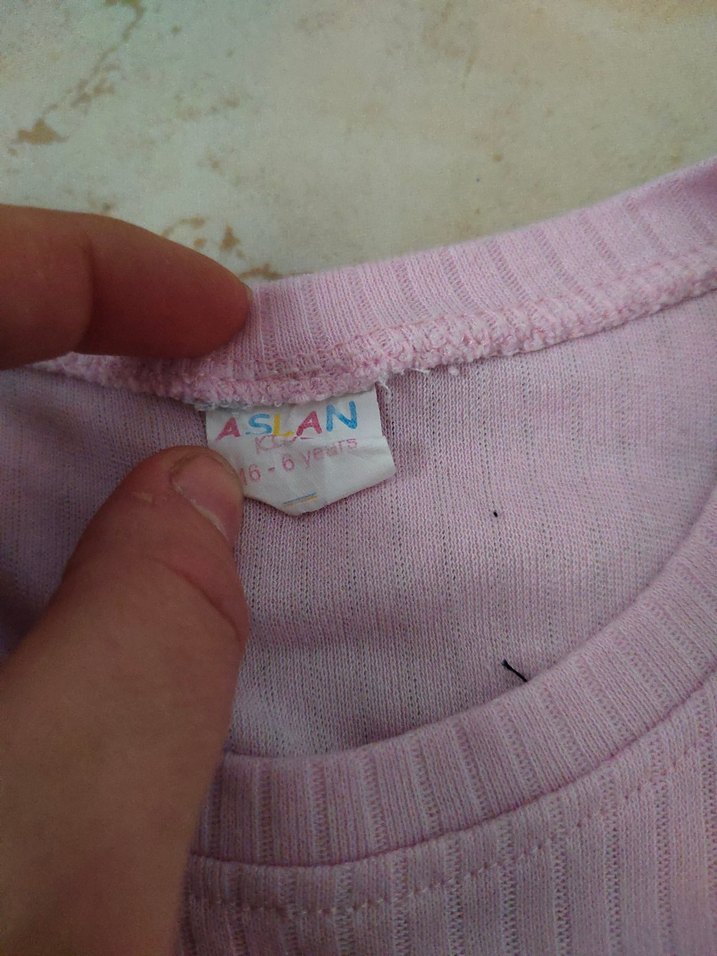 Kız Çocuk Pembe Ayıcık Baskılı Sweatshirt - Görsel 2