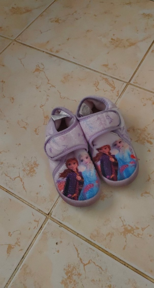 Kız Çocuk Mor Sıcak Terlikler Velcro - Görsel 5