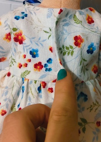 Pastel Renkli Elbise ve Hayvanlı Bebek - Görsel 7