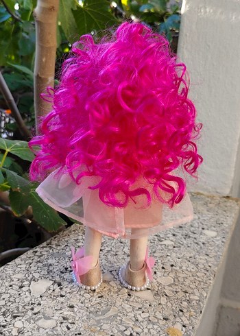 Pembe Saçlı Kelebek Detaylı Bebek - Görsel 4