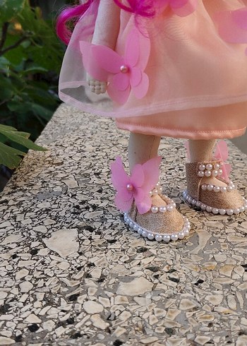 Pembe Saçlı Kelebek Detaylı Bebek - Görsel 7