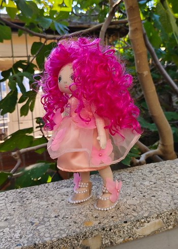 Pembe Saçlı Kelebek Detaylı Bebek - Görsel 9