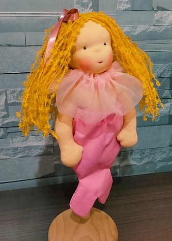 Pembe Pastel Deniz Kızı Bebek - Görsel 10