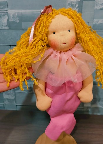 Pembe Pastel Deniz Kızı Bebek - Görsel 2