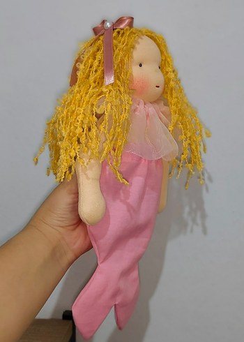 Pembe Pastel Deniz Kızı Bebek - Görsel 7