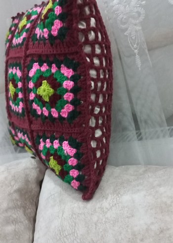 Renkli Bohem Nakışlı Yastık - Görsel 2