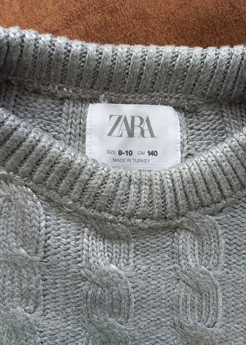 Zara Gri Örgü Kız çocuğu Kazak