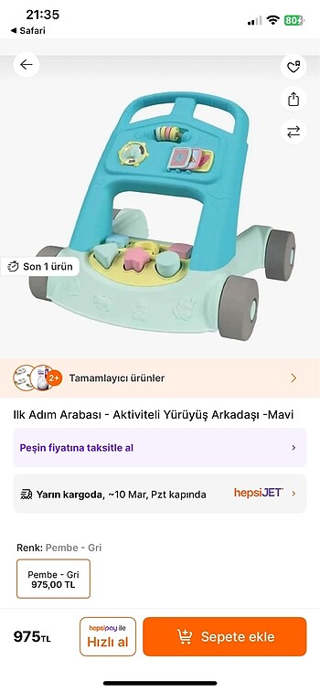 Fisher Price Yürüme arkadaşı