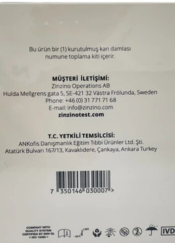Diğer Zinzino BALANS Test