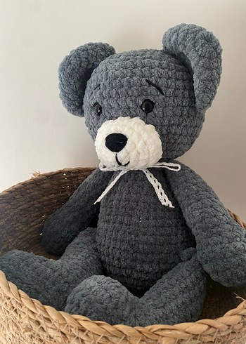 Gri Peluş Ayıcık Oyuncak