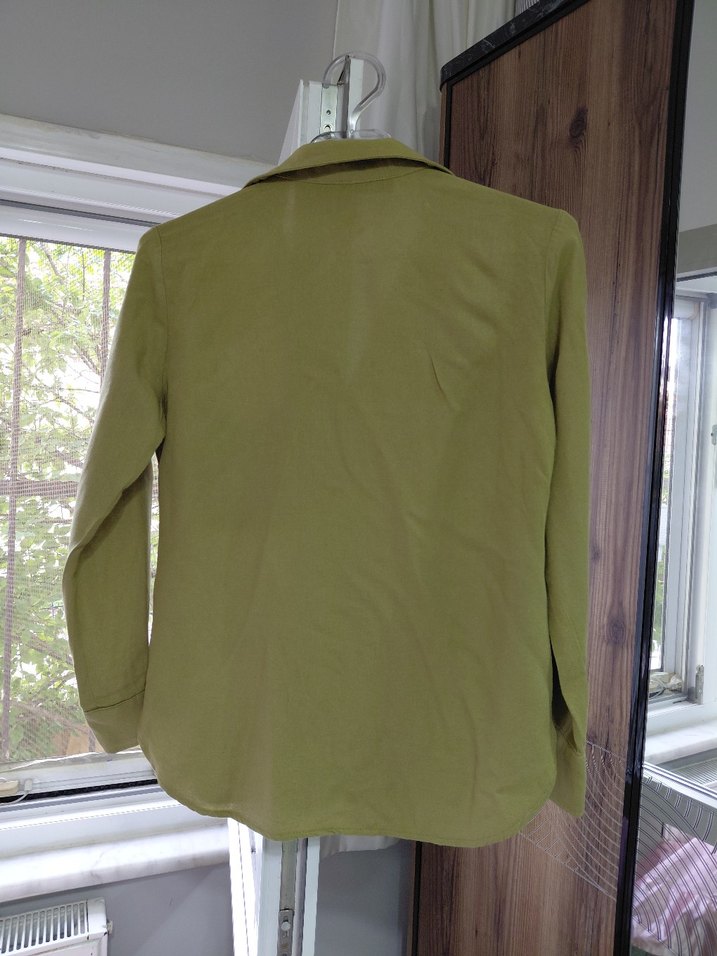 Bayan gömlek- Haki - Görsel 3