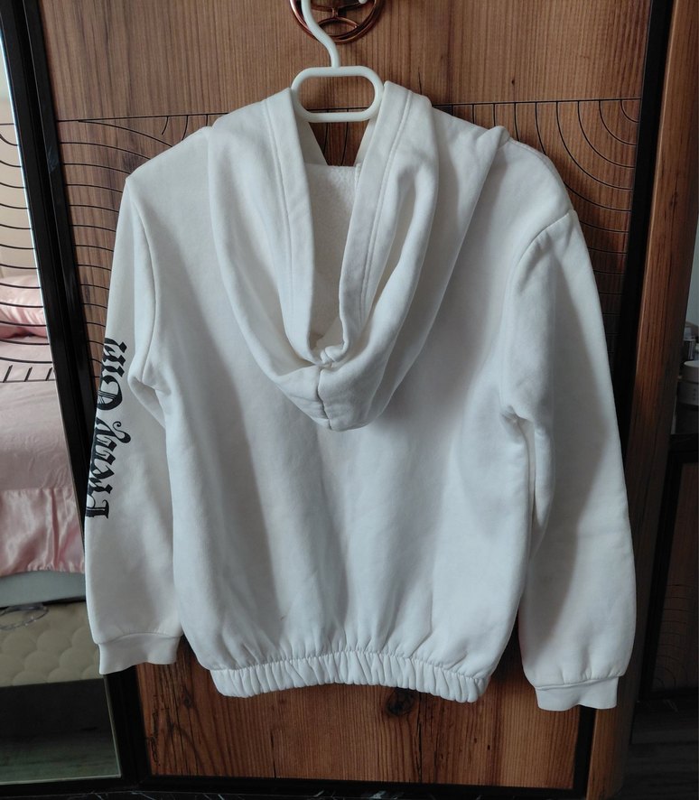 Pamuklu  çocuk Beyaz Sweatshirt - Görsel 2