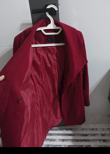 Bordo Kadın Kaban - Görsel 2