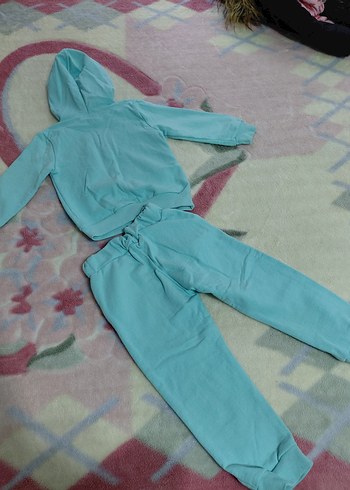 Renkli Nakışlı Bebek Kız Takımı - Görsel 2