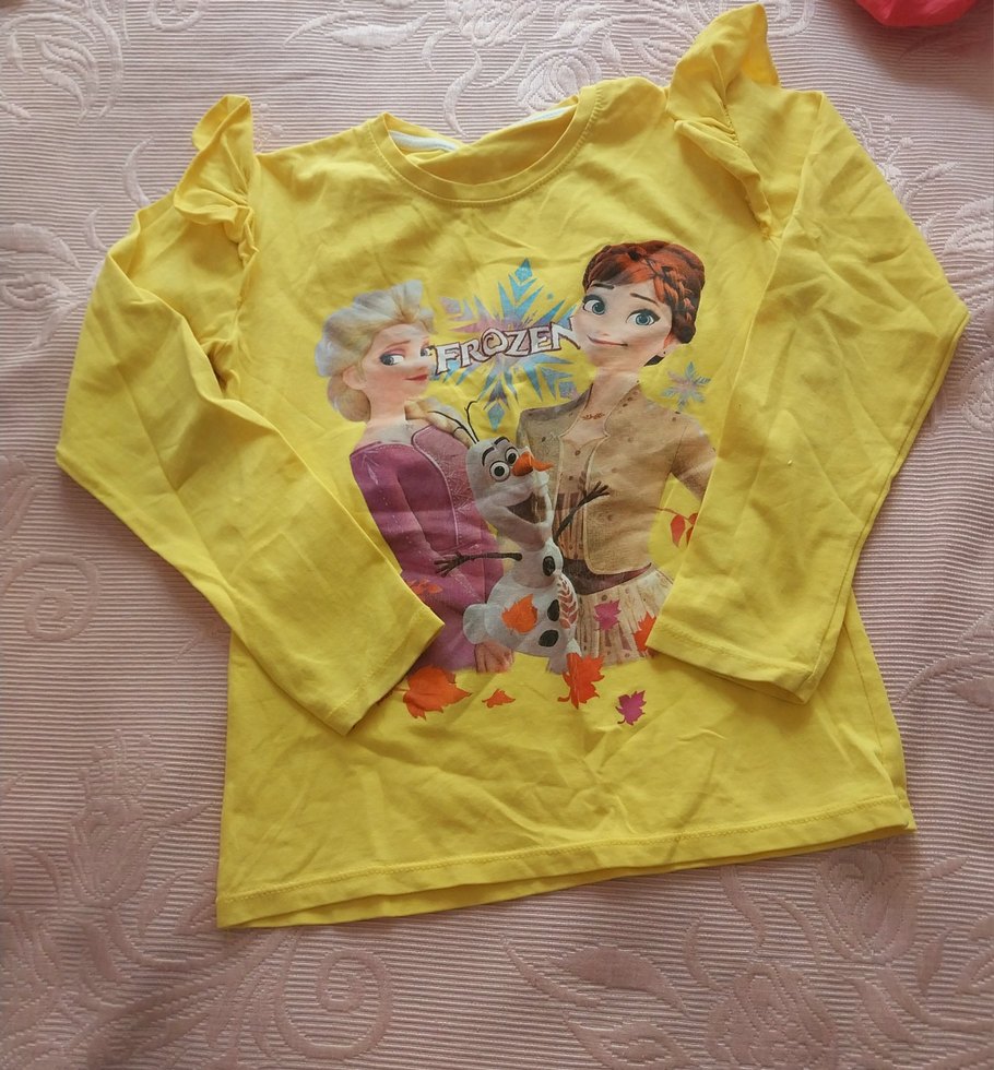 3 adt tişört, 1 adt uzun kollu ,1 adt elsalı etek 5-6 yaş uyumlu - Görsel 3