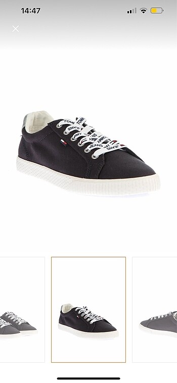 39 Beden siyah Renk Tommy hilfiger sneaker