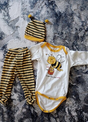 6 Ay Beden Bebek 3 lu takım