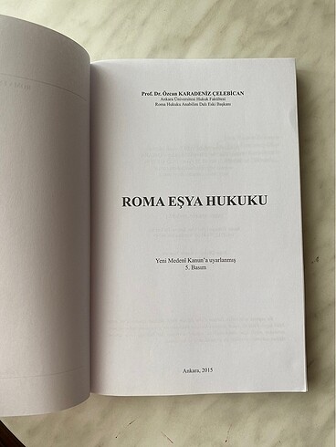 Beden Çelebican Roma Eşya Hukuku