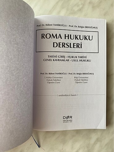  Beden Roma Hukuku Dersleri