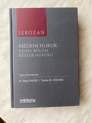 Serozan Medeni Hukuk- Kişiler Hukuku