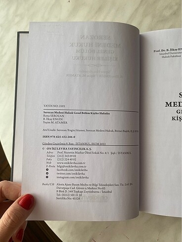  Beden Serozan Medeni Hukuk- Kişiler Hukuku