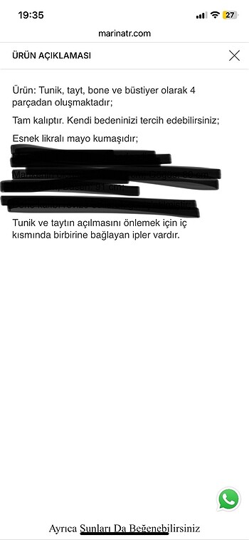 Marina tesettür mayo set - Görsel 6