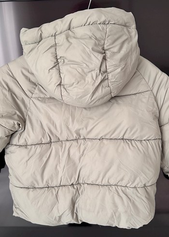 Kapüşonlu Erkek Çocuk Mont gri değil yeşilin açık tonu - Görsel 4