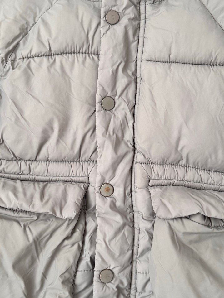 Kapüşonlu Erkek Çocuk Mont gri değil yeşilin açık tonu - Görsel 3