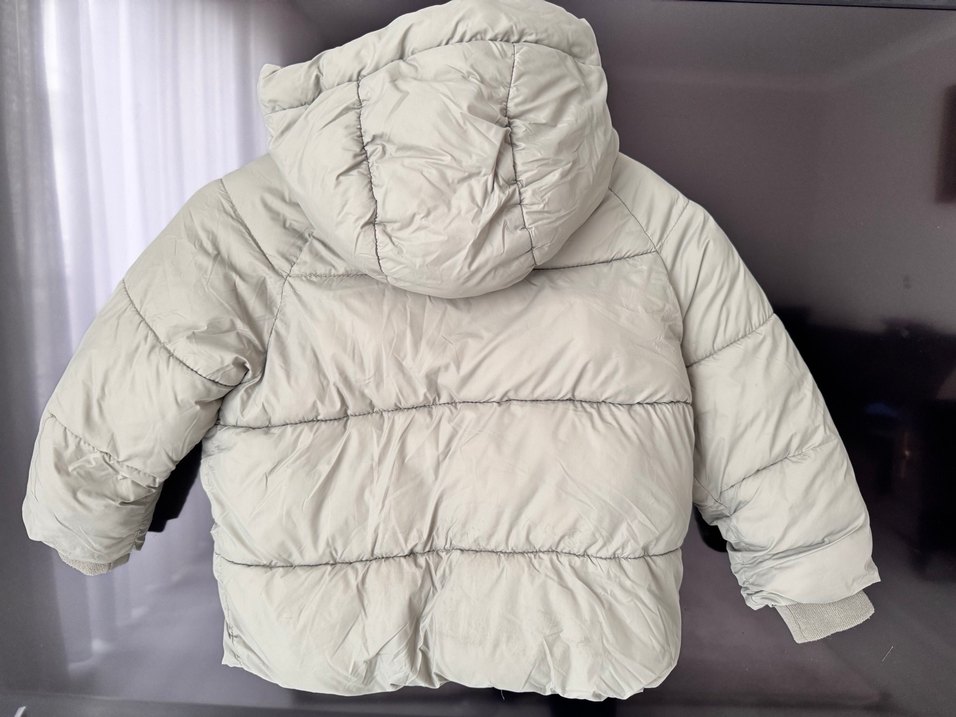 Kapüşonlu Erkek Çocuk Mont gri değil yeşilin açık tonu - Görsel 5