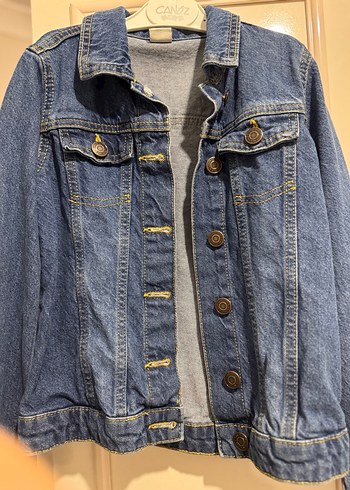 LC Waikiki Düğmeli Mavi kız çocuk Denim Ceket