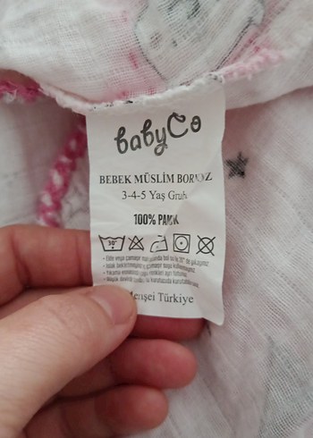 Kızlar için Pembe Baskılı Poncho - Görsel 4